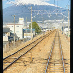 Fuyo Ken Shiminesen Home Soba Ten - 身延線の先頭から正面に富士山が見えました