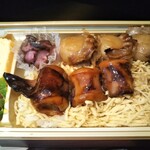 Hanetai + Sandaime Shigezou Atore Kawasaki Ten - いかホタテ弁当