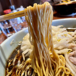 Chinese Manpuku Adachiya - 黒もやしラーメンの麺