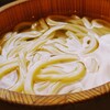 丸亀製麺 - 釜揚げうどん並290円 とり天150円