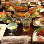 Wa Tsunagi - 毎年恒例の忘年会
                        食べきれないくらい、この後も続々と料理が出てきます。