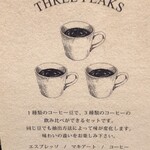 COFFEE VALLEY - 【THREE PEAKS】説明