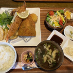 和ダイニング 公ノ庵 - ミックスフライ定食　1,180円