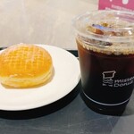 mister Donut Ionmorunatorishoppu - アイスコーヒー&エンゼルクリーム