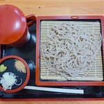 Yakushi no Yu - ざるそば(700円)通常は海苔乗ります