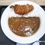 My Curry Shokudo Warabi Nishiguchi Ten - ロースかつカレーほうれん草トッピング 650円→600円(税込)(2022年1月28日撮影)