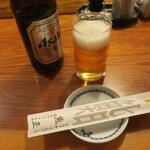 魚正 - 瓶ビールです