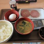 Sukiya Nisan Go Shizunai Ten - すき家 「ソーセージ玉かけ朝食・ミニ」