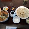 Honjo Tanuki Tsuji Kyuu - 天丼セット 1350円、そば大盛り 200円