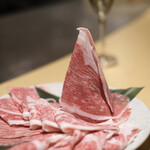 Shabuki Kuroge Wagyu Shabushabu Sukiyaki Senmon Ten Shinbashi Ten - 本日の3大ブランド和牛盛り合わせ