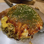 Teppan Okonomiyaki Denkousekka Higashisenda Ten - 肉玉イカ天＋野菜ダブル