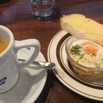 Hoshino Coffee Ten Fukuoka Nimatase Ten - 珈琲&エッグスラット&トースト