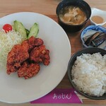 CAFE Arajin - ランチ　唐揚げ　800円　2022/03