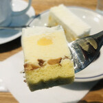 Excelsior Cafe Sagami Oono Sute-Shon Suku Ea Ten - 低糖質レアチーズケーキ　アーモンドもしっかり