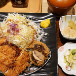 Tonkatsu Wakou Yodobashi Akiba Ten - 椎茸の肉詰め＆筍と蕗の薹