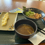 Hanamaru Udon Ionmoru Choshi Ten - 魚介豚骨つけ麺＋イカ天