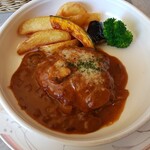 カフェレストラン 楓 - ハンバーグステーキカレークリームソース2022.04.11