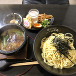 Tsukemen Okazaki Ikebukuro Higashiguchi Ten - 石焼和風つけ麺 黒（正油）¥900