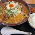 Mantenya Intapaku Ten - 満天辛麺味噌ラーメン狂辛餃子セットライス付