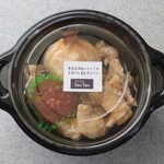 Obento TanTan - 「無農薬にんにくの丸揚げと鶏皮せんべい」550円