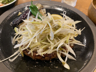 Yamamoto no Hamburger steak Terasumoru Matsudo Ten - ネギ塩レモンハンバーグ（単体）