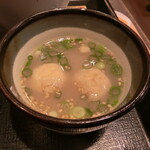 なか卯 - 鶏だんごスープ