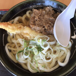 Obento no Hirai Koshi Ten - 肉海老天うどん