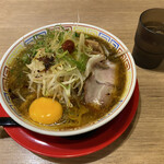 麺屋 ひしお - 紀州湯浅吟醸醤油ラーメン(生卵+もやし)