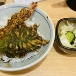 Soba Dokoro Yamato - 「ミニ天丼」440円税込み♫ 濃そうに見えて意外とさっぱり、秀逸でありました(*´Д｀*)