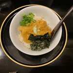 松庵 - むき雲丹　河豚出汁の飯蒸し