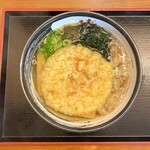 Dashi Doraku Yoshiura Ten - 天ぷらかすうどん＋キツネ