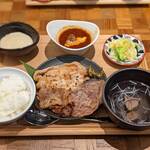 Gyutan Ijichi Gotanda Tokyu Sukuea Ten - お得な3種盛り定食でございます