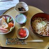 Ryori to Osake Masa - タヌキうどん(冷)とおまかせ海鮮丼