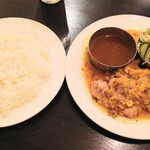 Taj Mahal Toyama Higashi Ten - チキンティッカカバーブ定食