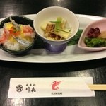 Kawaki Ichinomiya Ten - 季節の前菜とミニちらし寿司