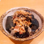 てんぽいんと - ⚫茄子の冷やし揚げ浸し　こういう素朴な味がいいのよ