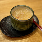 Tsukiji Tamazushi Tachikawa Rumine Ten - セットの茶碗蒸し