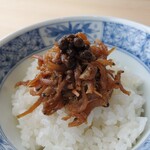 お料理 真 - 自家製じゃこ有馬山椒煮