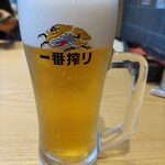 とんかつ新宿 さぼてん - 生ビールで渇きを潤そう♪