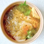 料亭熟成海鮮 伊勢良し - 料亭至極のてごね(ねばり野菜カンパチ)〜三年熟成赤酢でシャリを切った大海老と海鮮の熟成てごね〜