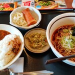 Yamada Udon Fujisawa Tagatacho Ten - 【 ミニカレー丼朝定食・そば（ 冷 ）大盛 】＋【 春巻き 】 380円＋100円＋無料（ アプリクーポン ）