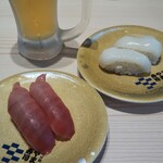 Minamiboso Yamato Sushi KAMEIDO CLOCK Ten - 中トロ470円*いか140円*生ビール330円