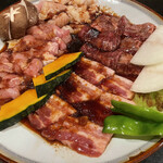 焼肉 馬上門 - なかよし盛り合わせ　3000円