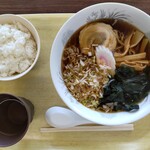 Niigata Jidousha Gakkou Kounai Restaurant - ラーメン並盛　2022/08/02