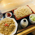 Soba Dokoro Fujitaya - 冷チャーハン定食〜そば大盛