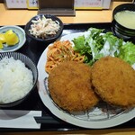 ふぐちゃん - メンチカツ定食