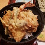 Edo Soba Yabu Soba Sogo Hiroshima Ten - セットの天丼