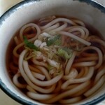 キッチンRuRu - B定食（温かいうどんと天丼、550円）