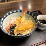 備中手打ちうどん　おおにし - 天ぷらぶっかけうどん