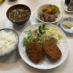 ゐし川 - 野菜コロッケ定食